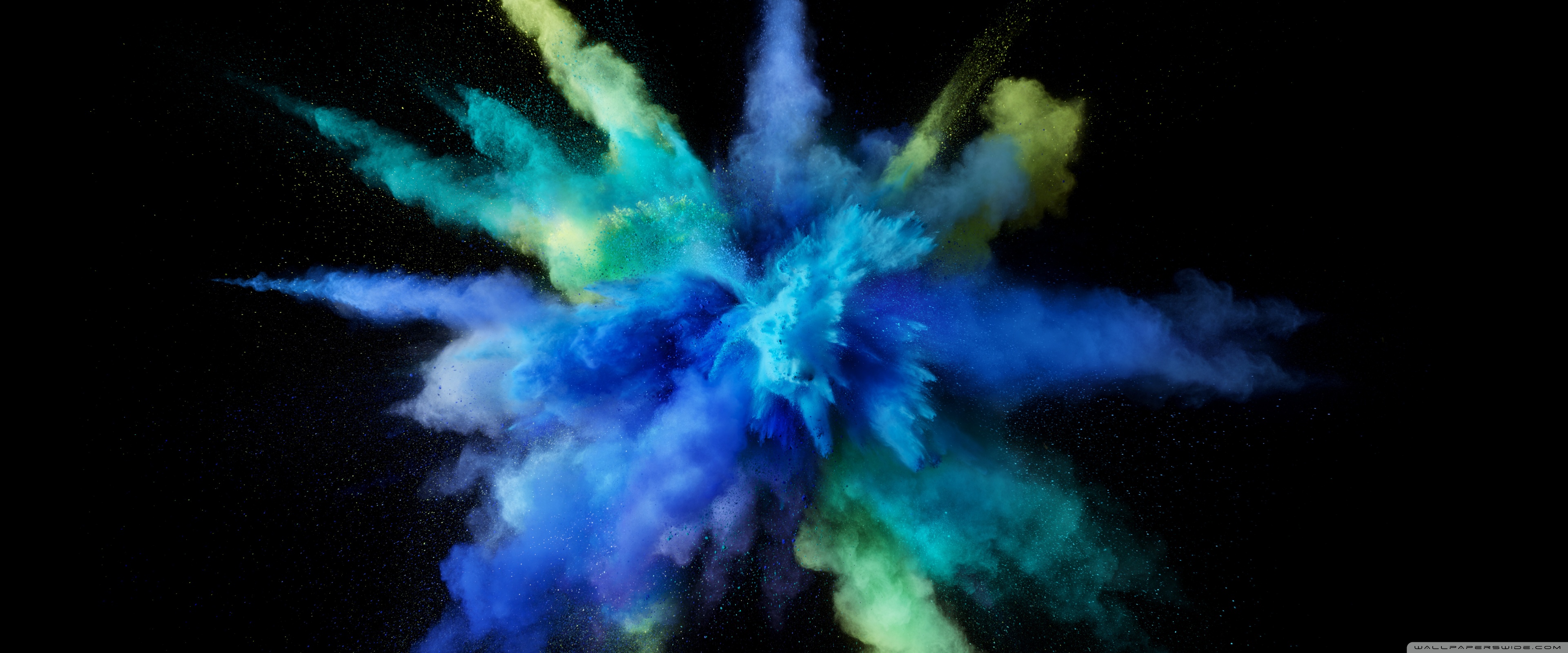 Cyan Color Burst 4K UHD Wallpaper for UltraHD Desktop and TV, Widescreen and UltraWide Display, Dual and Triple Monitor, Smartphone and Tablet Devices