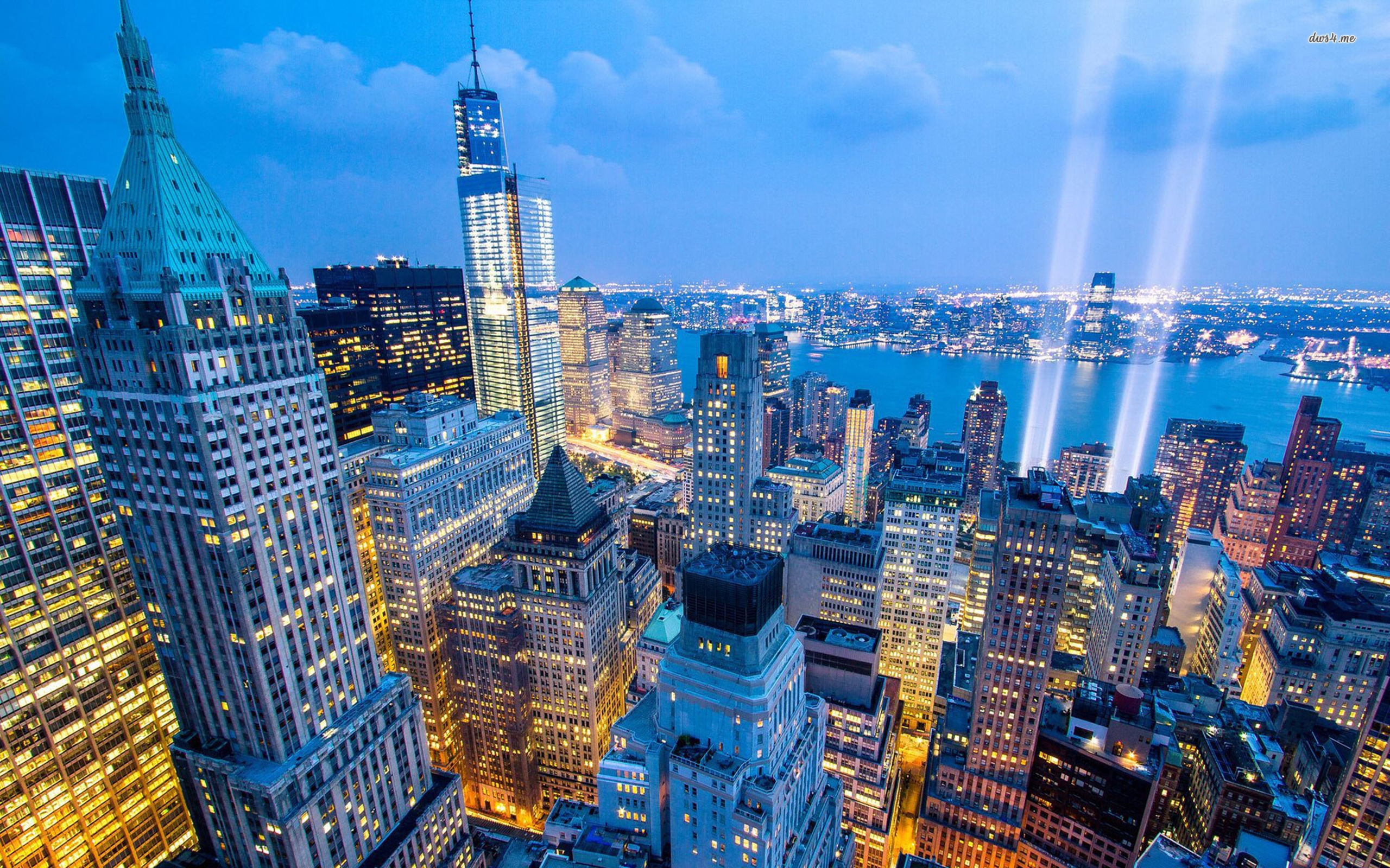 Wallpaper City Skyline Under Blue Sky During Daytime, Background Free Image