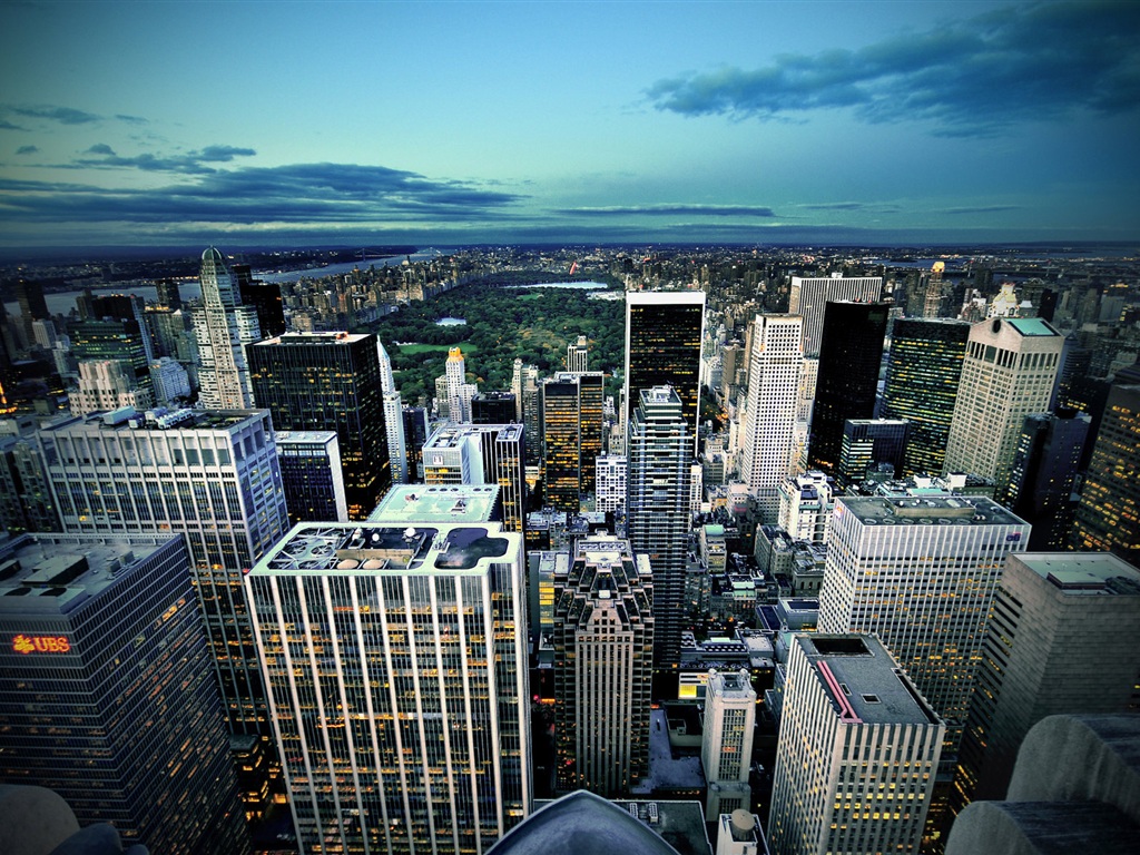 Wallpaper New York City from above 1920x1200 Picture, Image