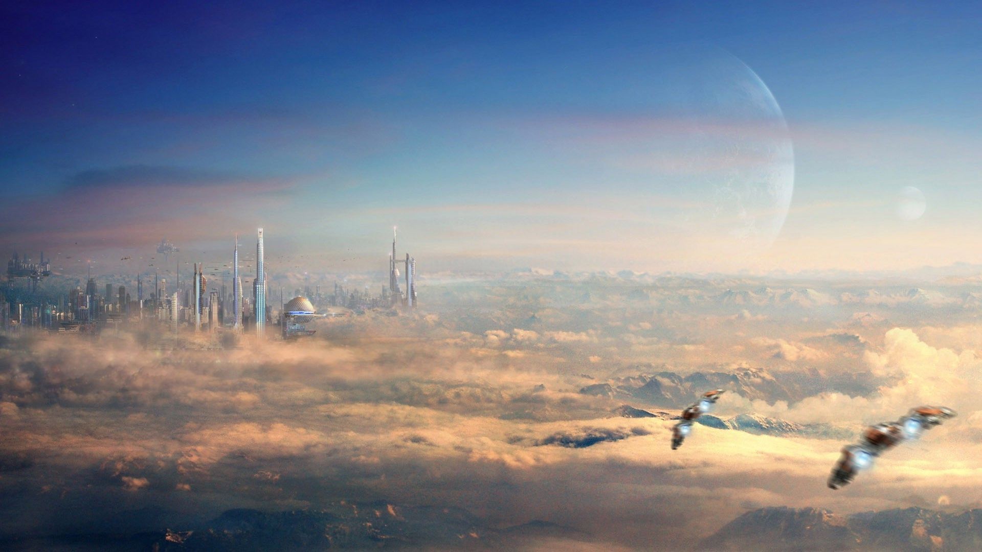Sky City HD Wallpaper City Picture, New Background