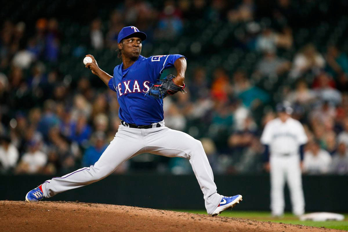 Download Rafael Montero Playing For Texas Rangers Wallpaper