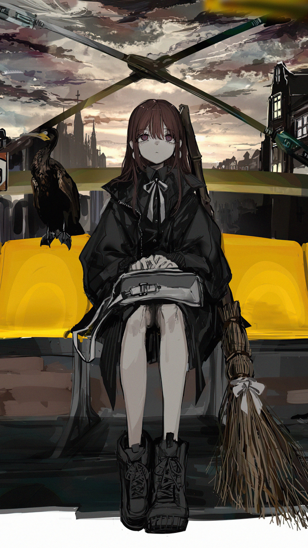 Gothic Anime Girl 4k iPhone 7, 6s, 6 Plus, Pixel xl , One Plus 3, 3t, 5 , HD 4k Wallpaper, Image, Background, Photos and Picture