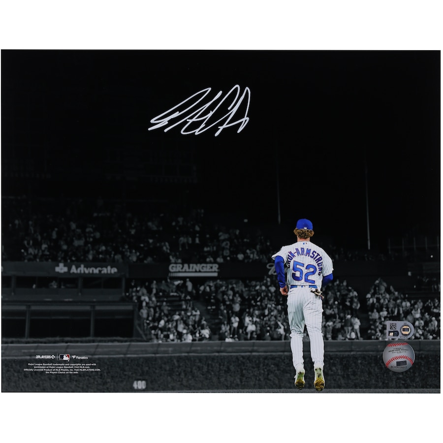 Pete Crow Armstrong Chicago Cubs Autographed 11 X 14 Spotlight Photograph