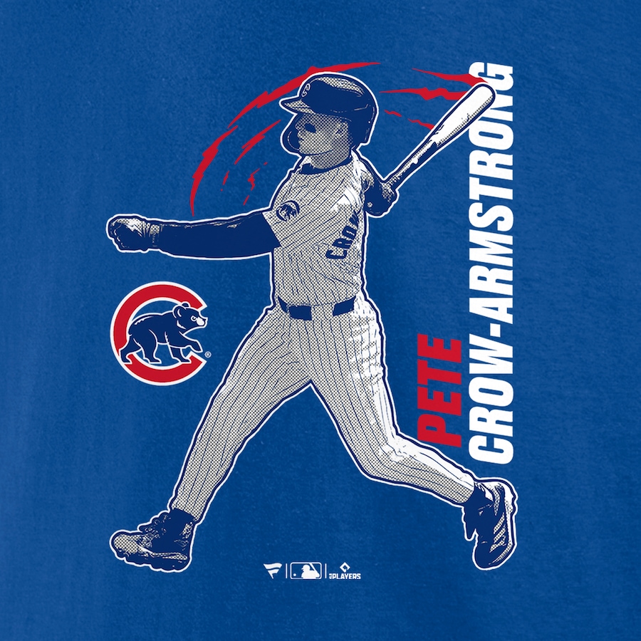 Men's Chicago Cubs Pete Crow Armstrong Royal Graphic Player T Shirt