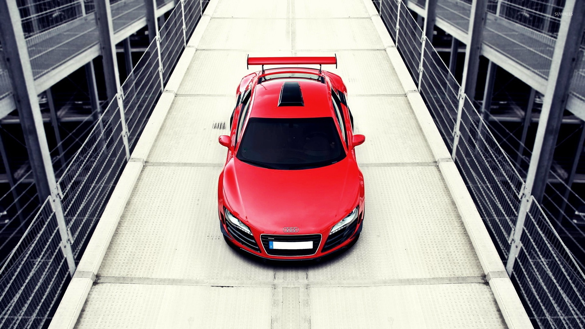 Audi R8 top view wallpaper wallpaper