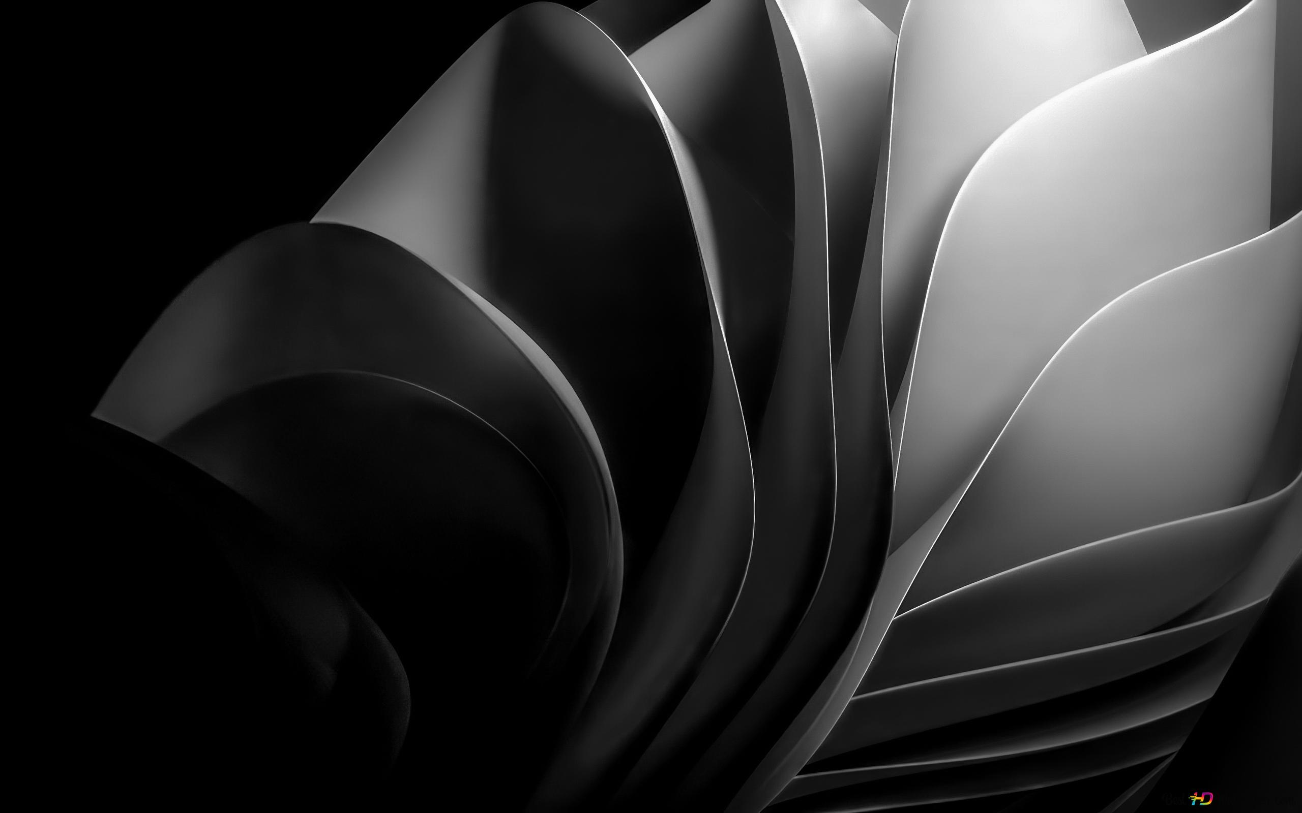 Windows 11 dark black dark theme 4K wallpaper download