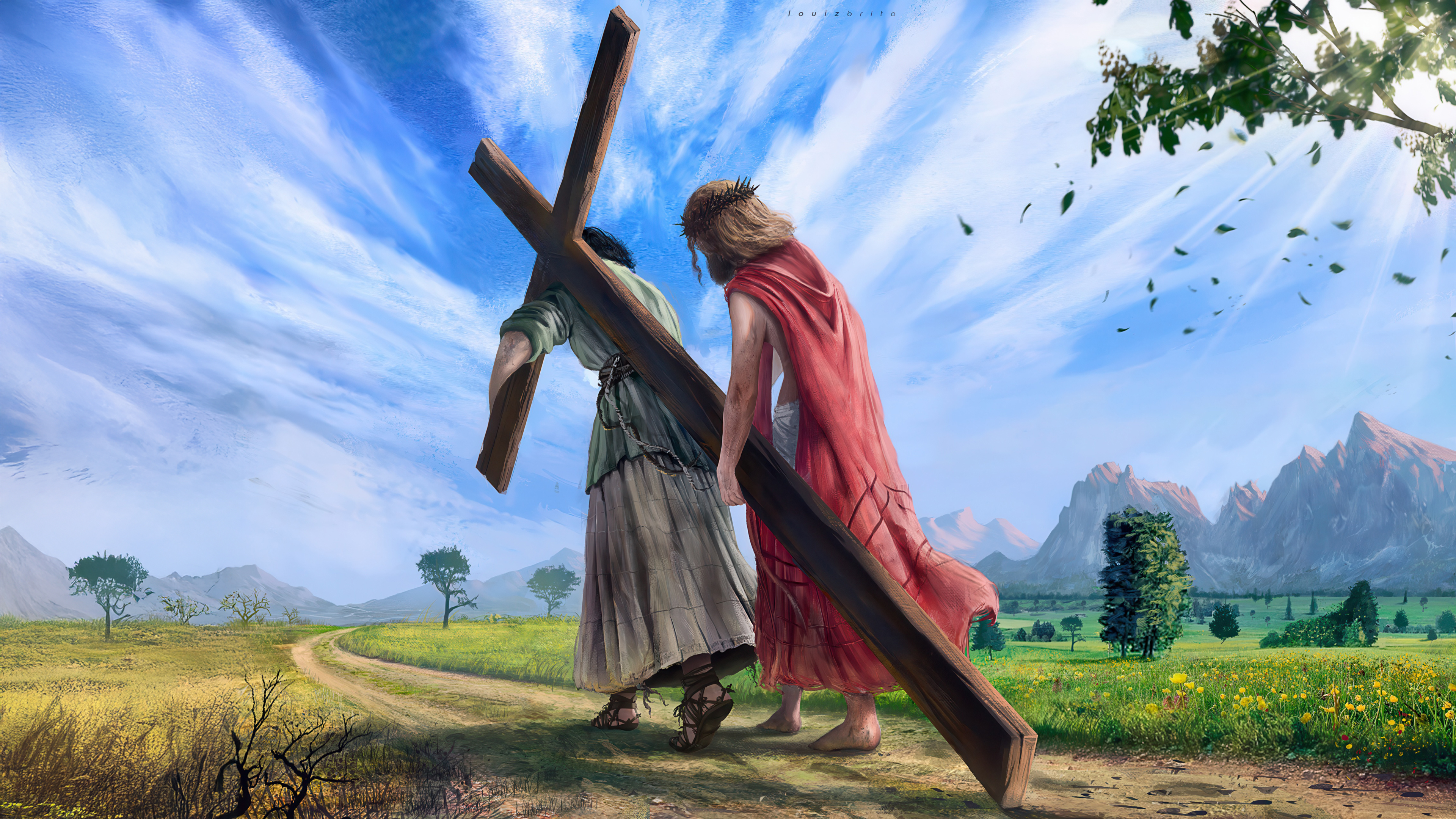 The Weight Of Sacrifice Jesus Carrying The Cross Laptop Full HD 1080P , HD 4k Wallpaper, Image, Background, Photos and Picture