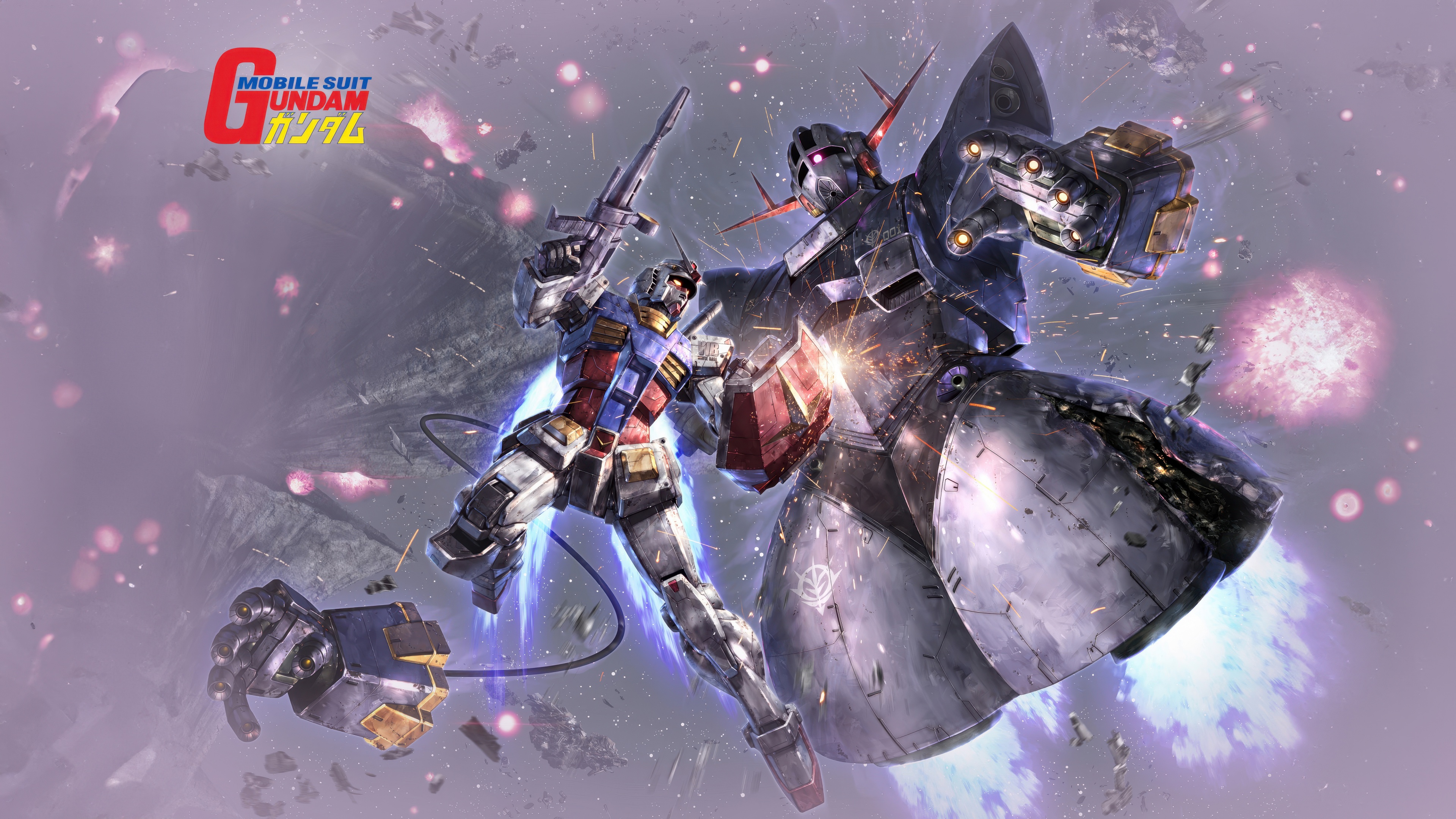 RX 78 2 Gundam Wallpaper 4K, MSN 02 Zeong, Boss Fight