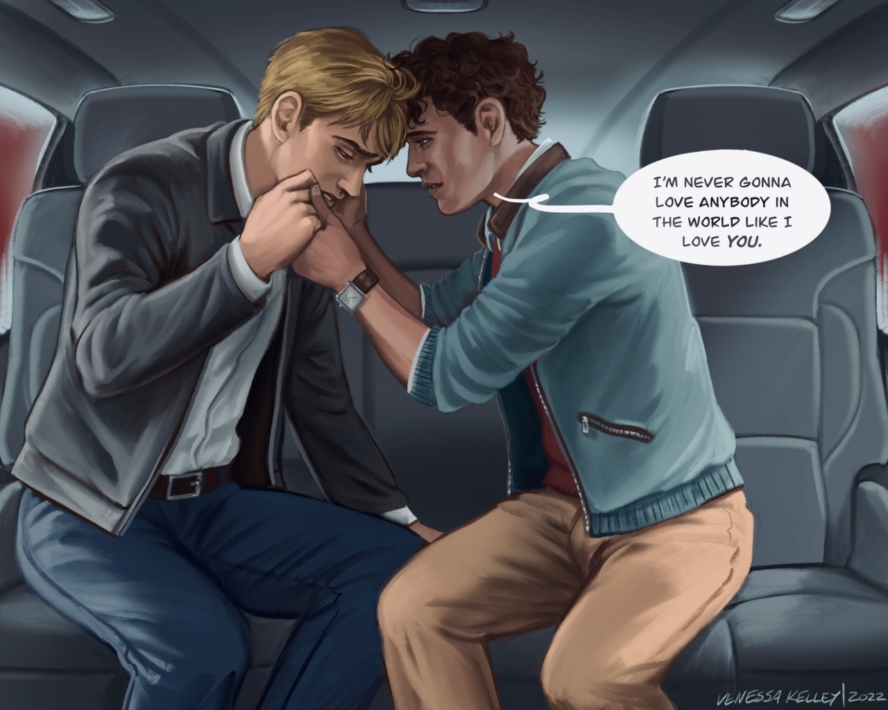 You and me and history, remember? We're just gonna f*cking fight. Because you're it, okay?”