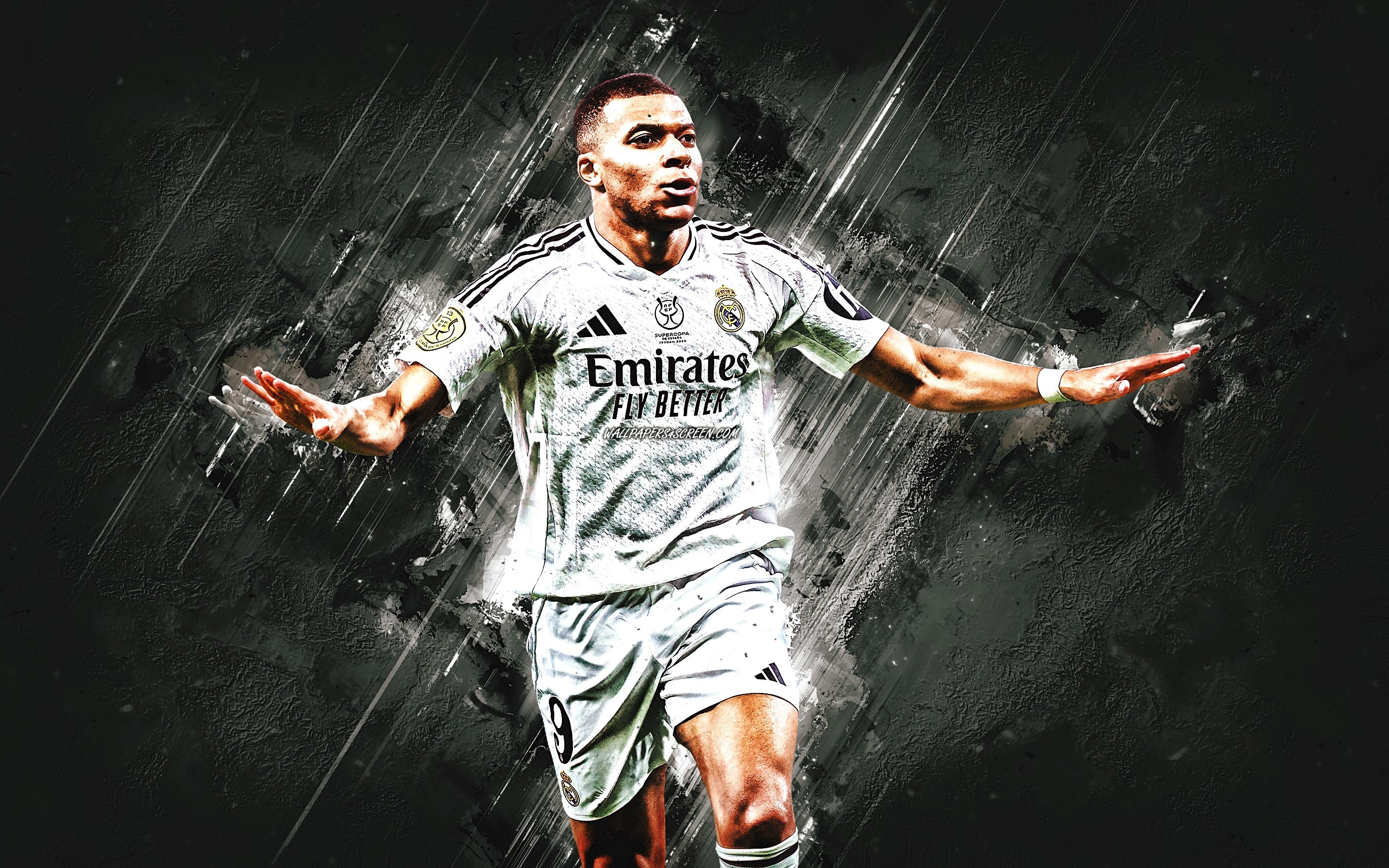 Wallpaper football, soccer, Real Madrid, Kylian Mbappe, Kylian, Mbappe for mobile and desktop, section спорт, resolution 2880x1800