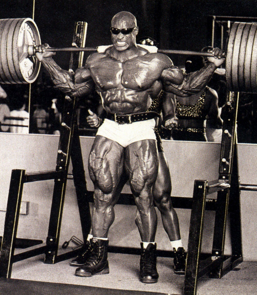 RONNIE COLEMAN WALL POSTER THE KING SQUAT MUSCLE BODYBUILDER 8X8 20X20 30X30