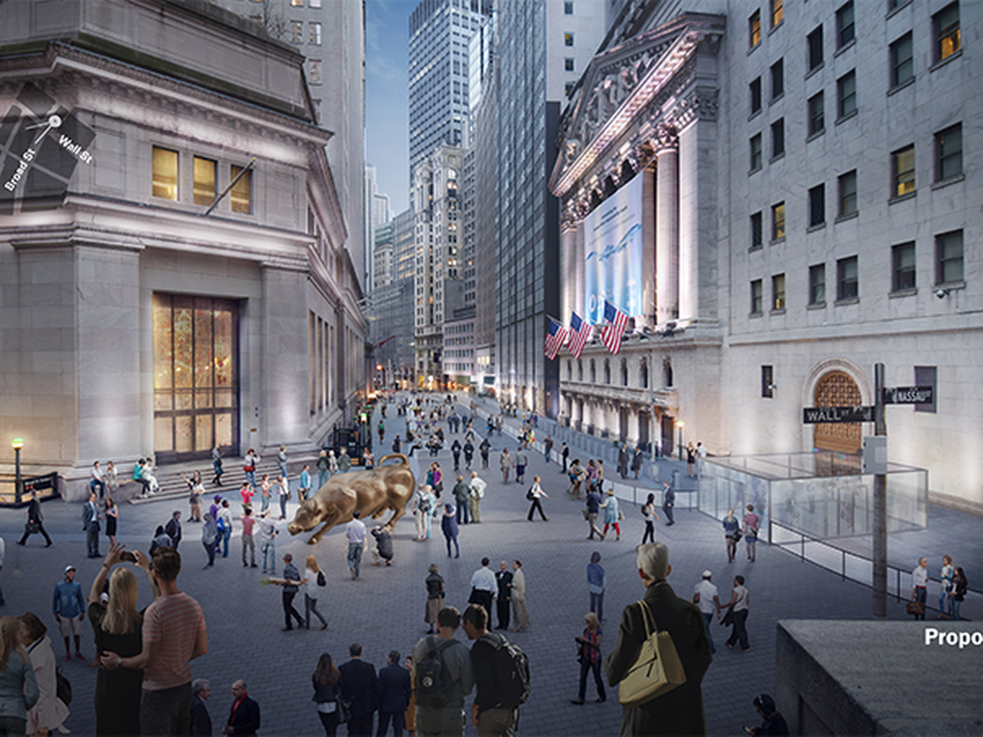 Tourist Heavy Wall Street Could Get Pedestrian Friendly Improvements