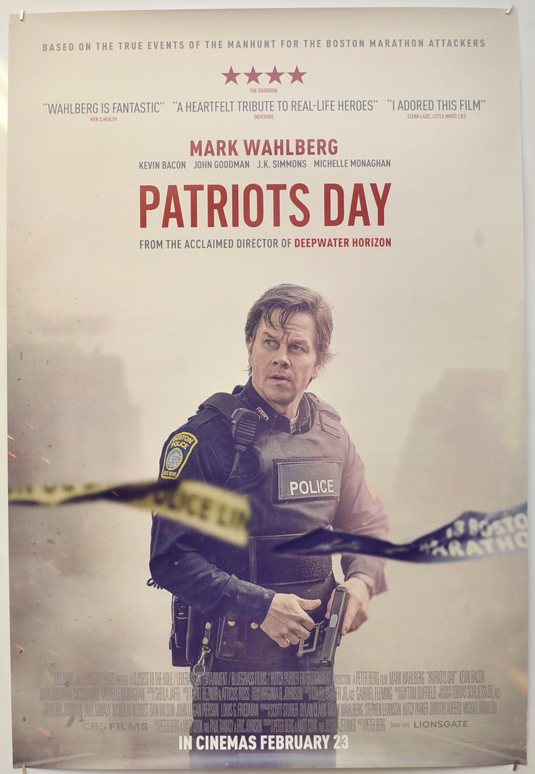 Patriots Day” Original One Sheet Poster Poster Poster