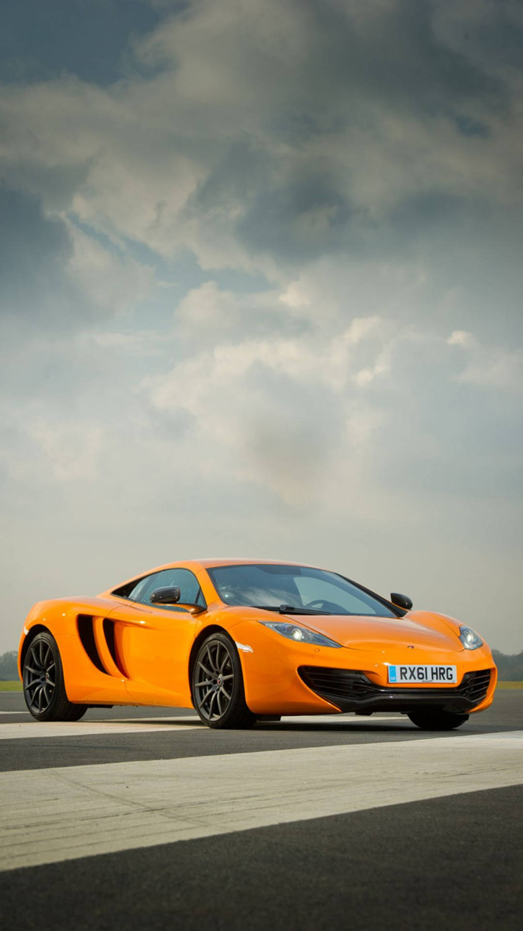 Download Dark Yellow 12C McLaren iPhone Wallpaper