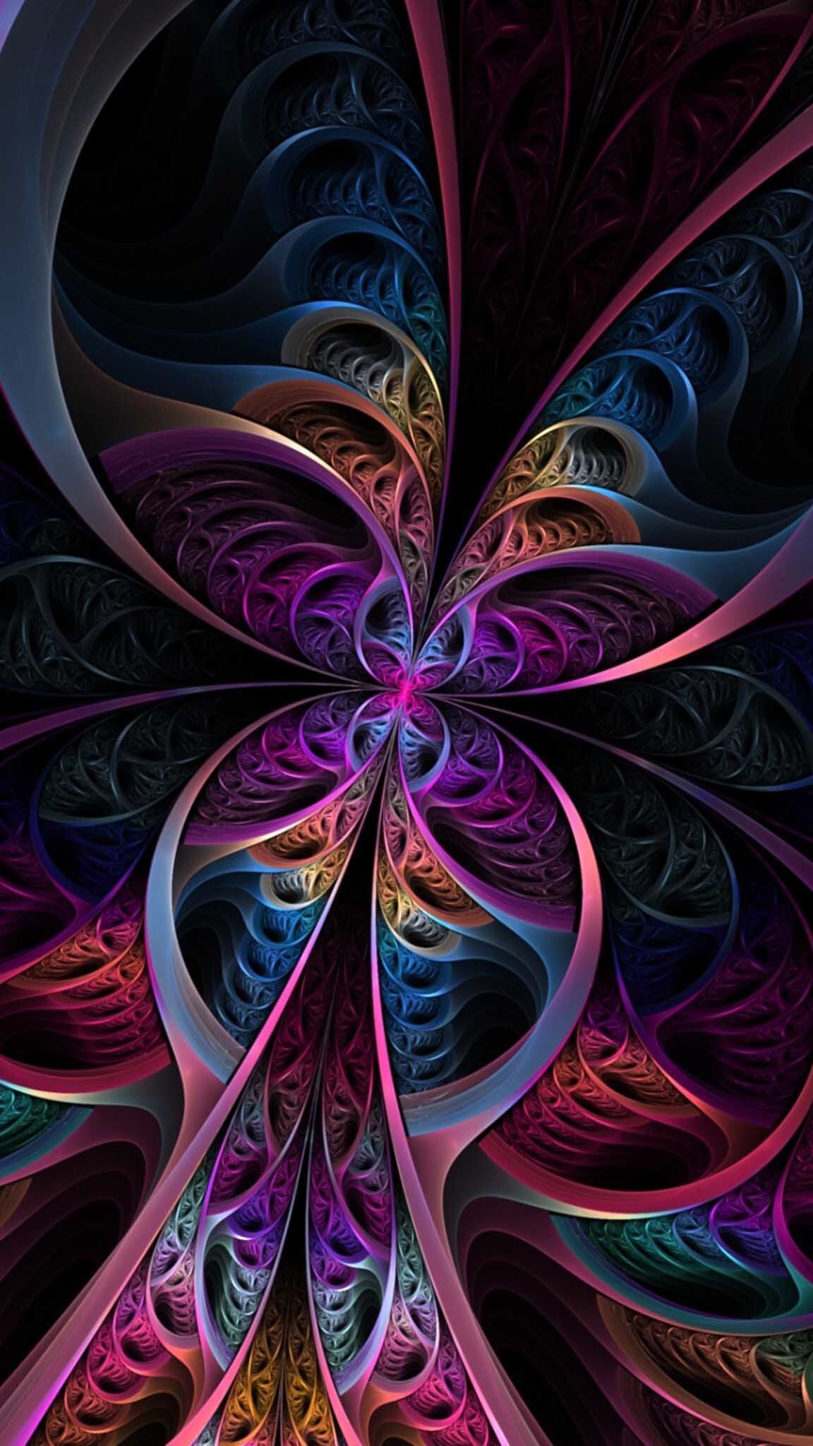 Fractal Mobile Wallpaper, HD Fractal Mobile Background on WallpaperBat
