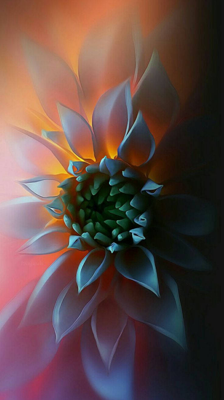 Download 3D Phone Baby Pink Flower Closeup Wallpaper