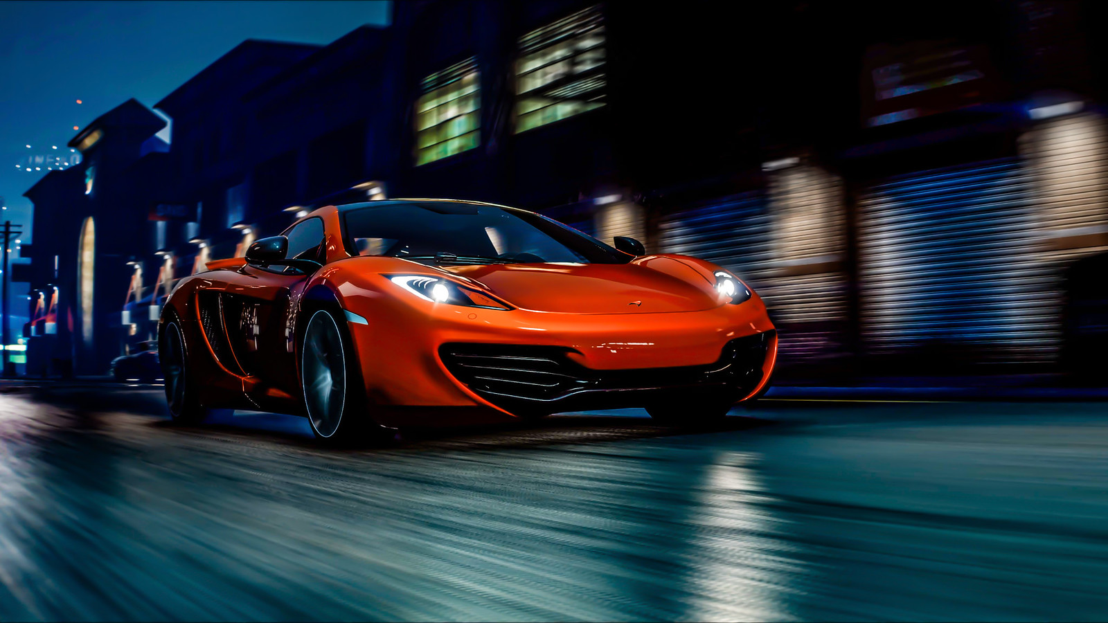 McLaren Mp4 12c. GTA V NVR X PRSA 4K Night. Graphics Mod