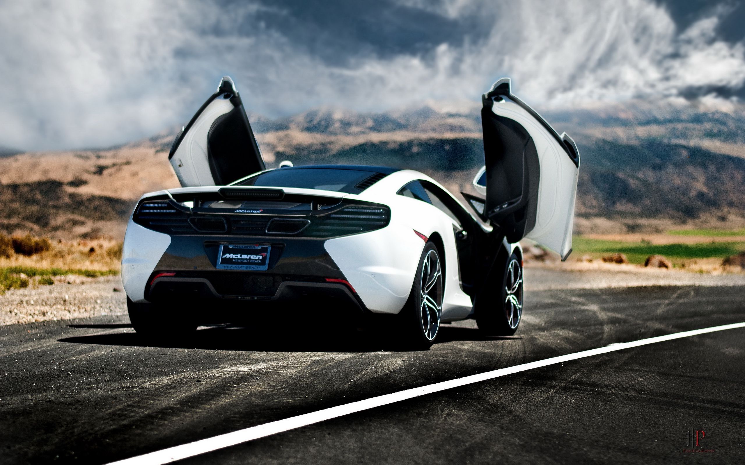 Download Wallpaper 2560x1600 Mclaren Mp4 12c, Rear, Cars, Supercar, Car Widescreen 16:10 HD Background
