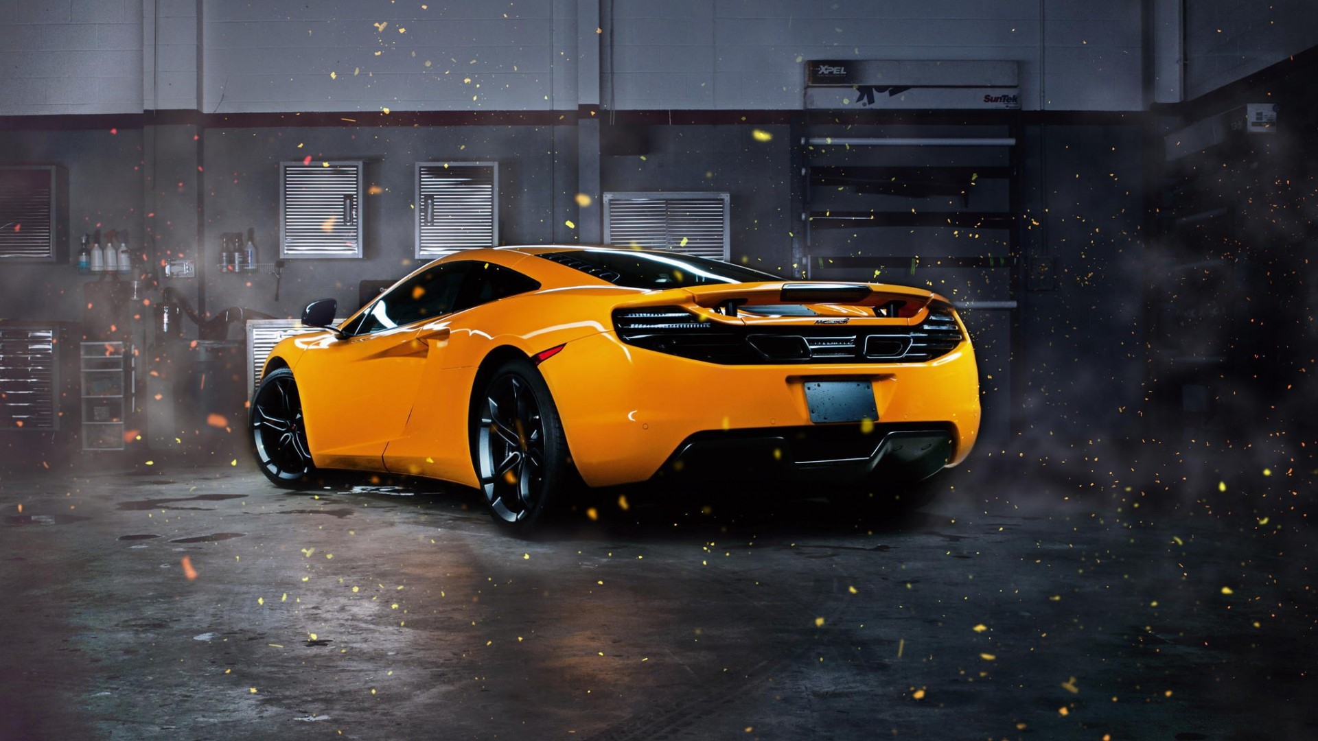 McLaren, Car, McLaren MP4 12C, Orange, Effects, Supercars Wallpaper HD / Desktop and Mobile Background