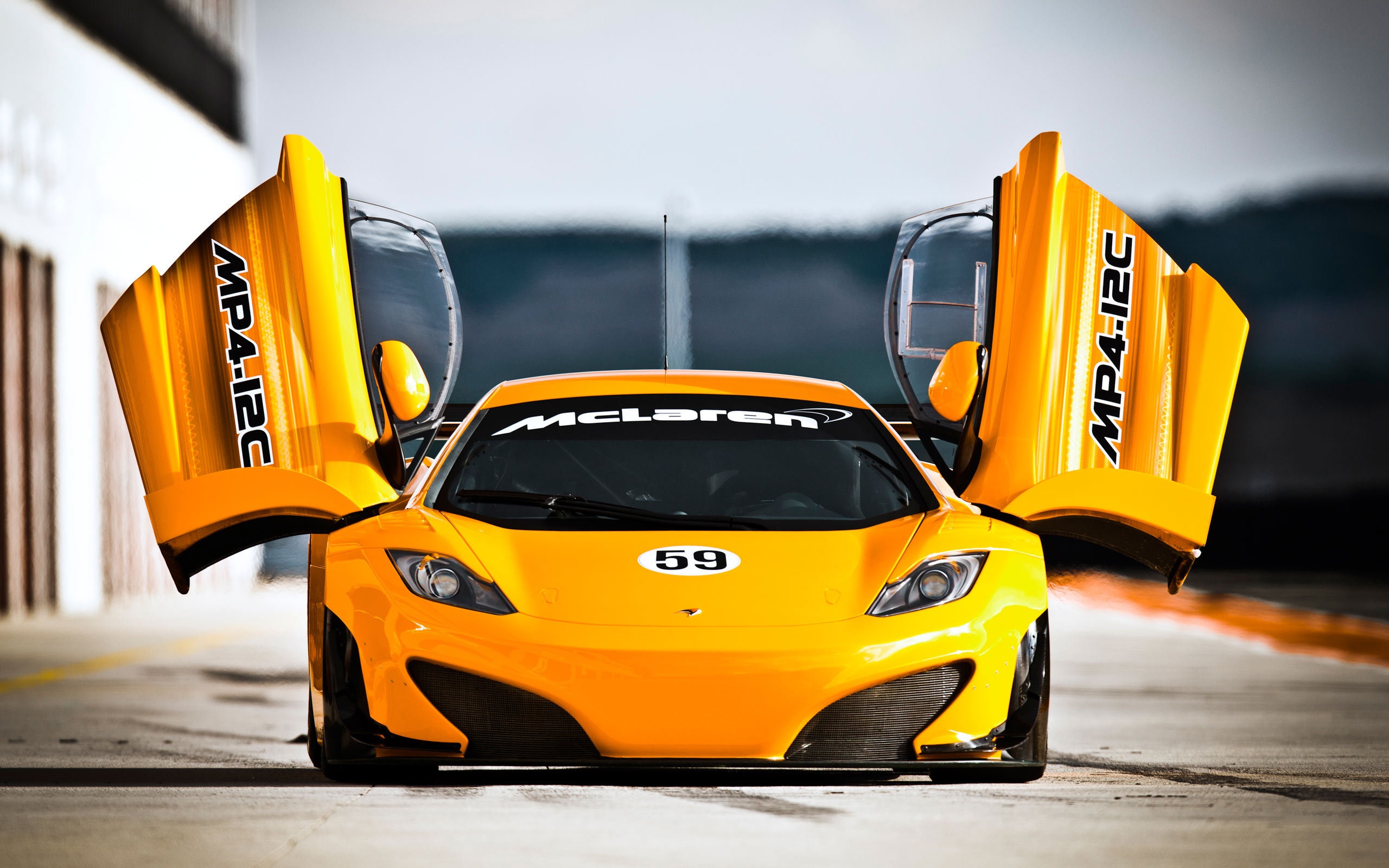 Wallpaper door, cars, MCLaren, Mac Laren with Machinima, MP4 12C GT3 for mobile and desktop, section машины, resolution 2560x1600