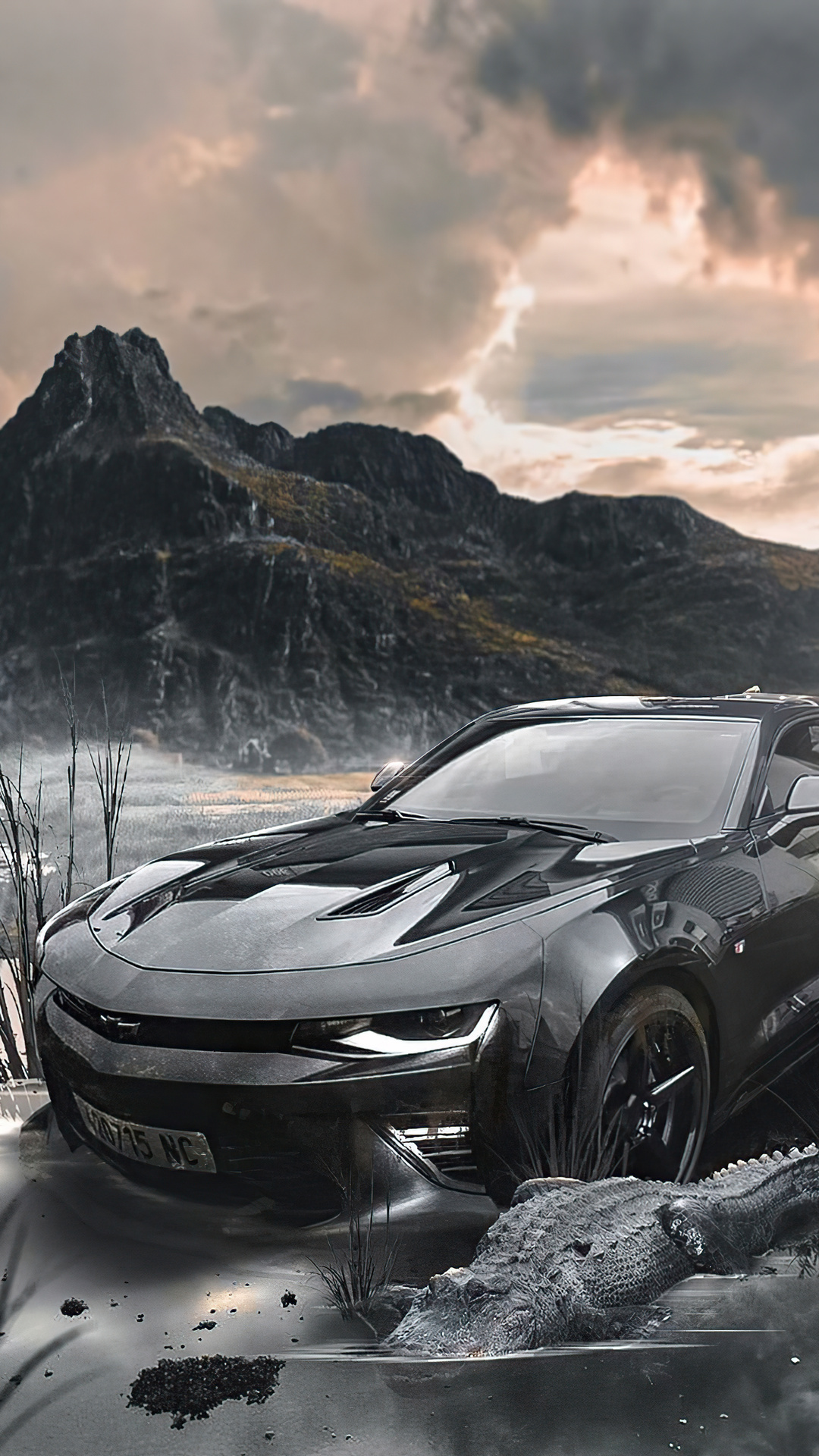 Chevy Camaro Black 4k iPhone 7, 6s, 6 Plus, Pixel xl , One Plus 3, 3t, 5 , HD 4k Wallpaper, Image, Background, Photos and Picture
