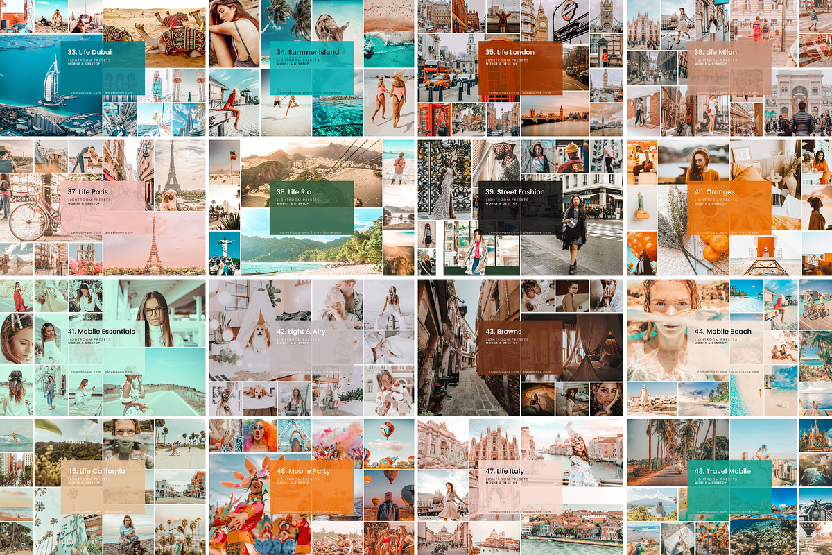 HUGE Bundle Presets (108 Packs), An Action Add On By Advina Store