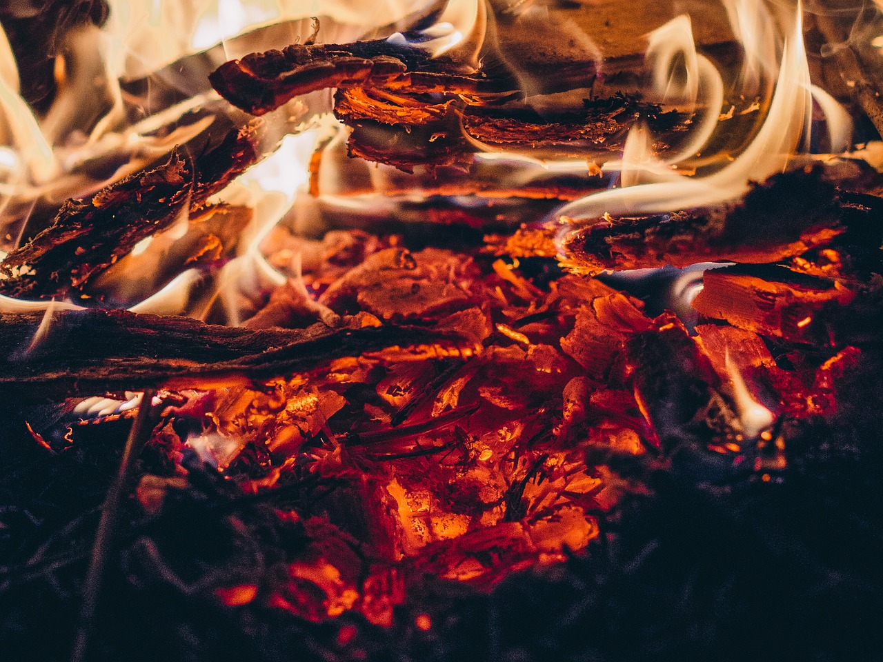 Download free photo of Fire, camp, hot, burning, campfire