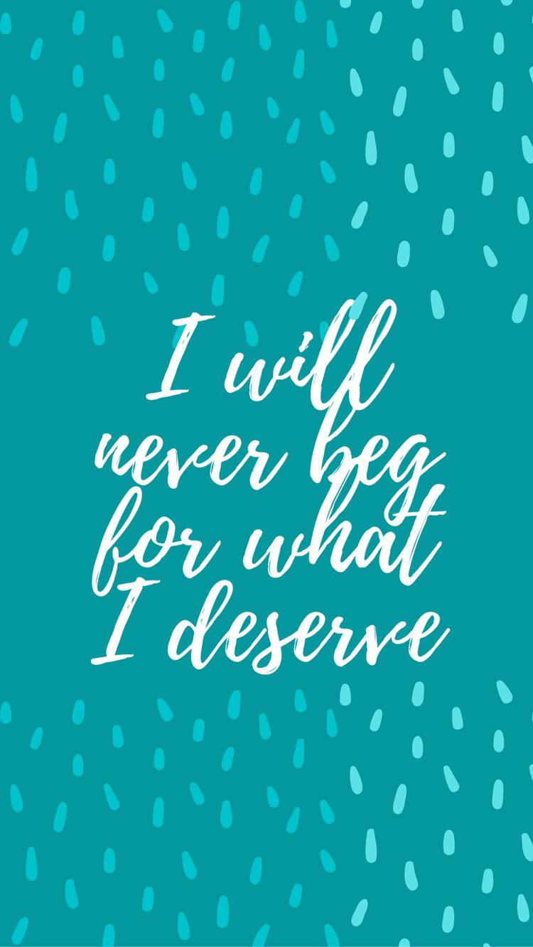 A wallpaper I made to remind me to never settle for less :)