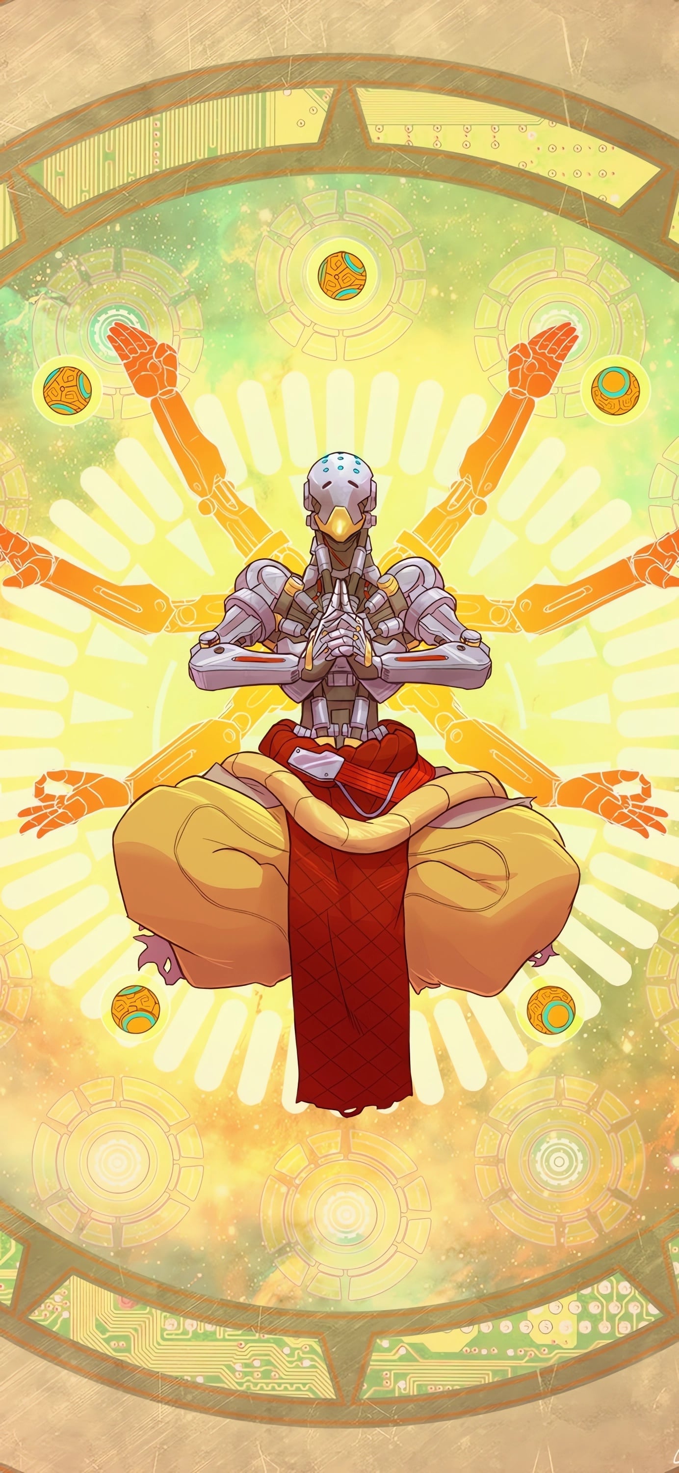 Zenyatta wallpaper [1384x3000]