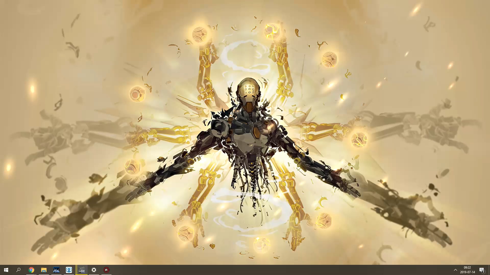 [Wallpaper Engine Zenyatta. Audio Sensitive, Got A Tip That Someone On Here Might Like It. Made By My Friend, U MrRainbow_