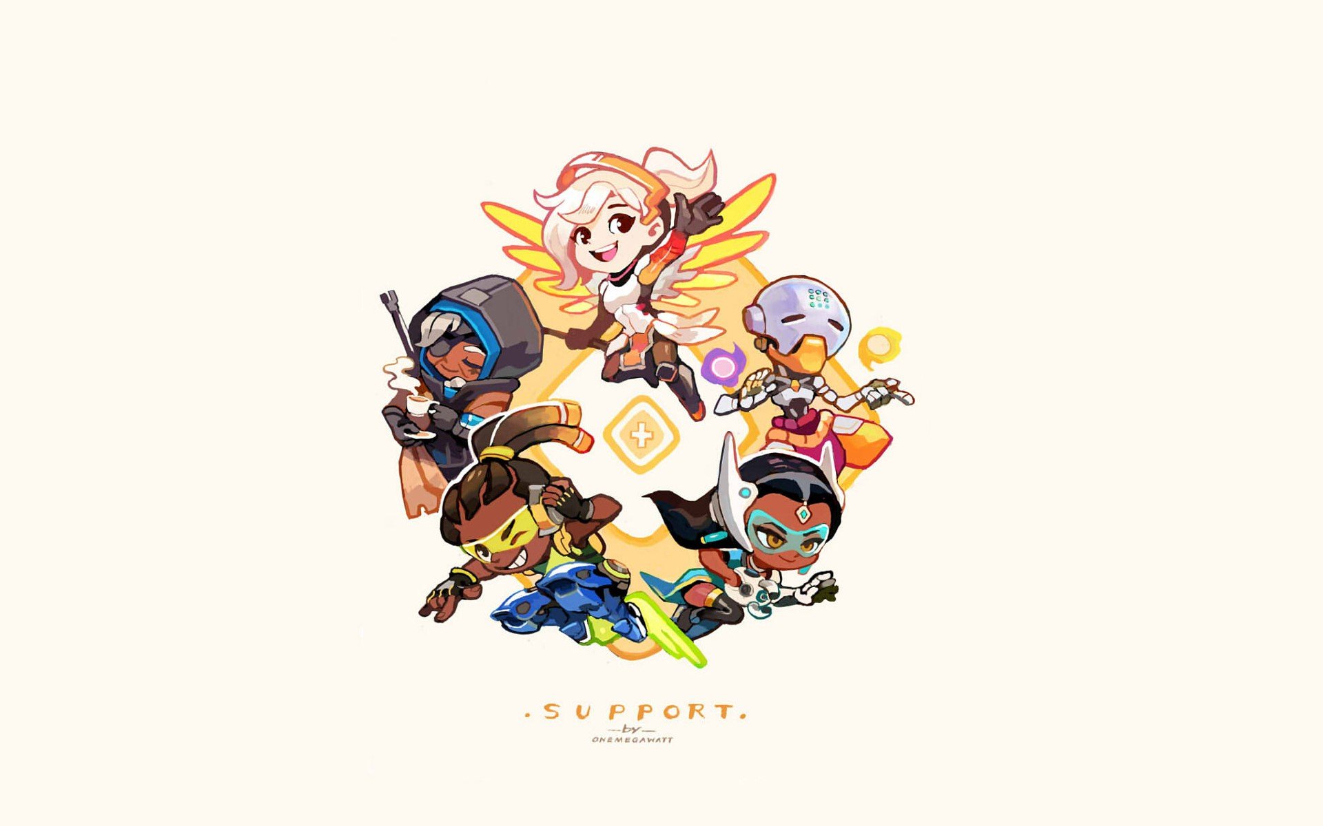 Lúcio (Overwatch), Zenyatta (Overwatch), Overwatch, Ana (Overwatch), Symmetra (Overwatch), Mercy (Overwatch) HD Wallpaper / Desktop and Mobile Image & Photo