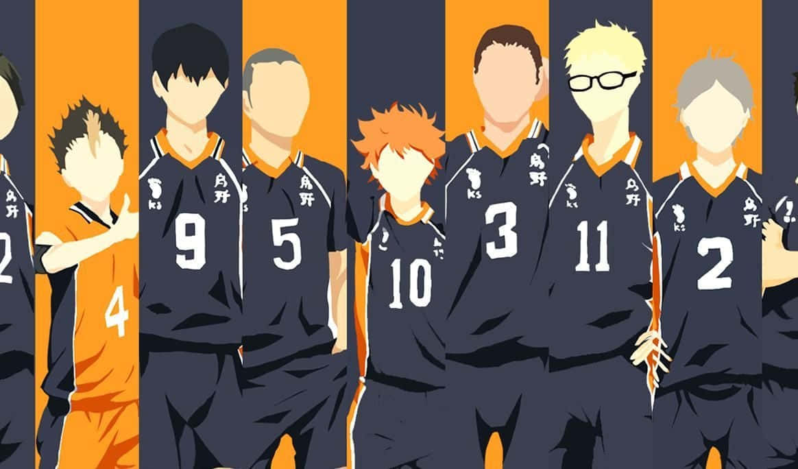 Download Haikyuu Laptop Characters Vector Art Wallpaper