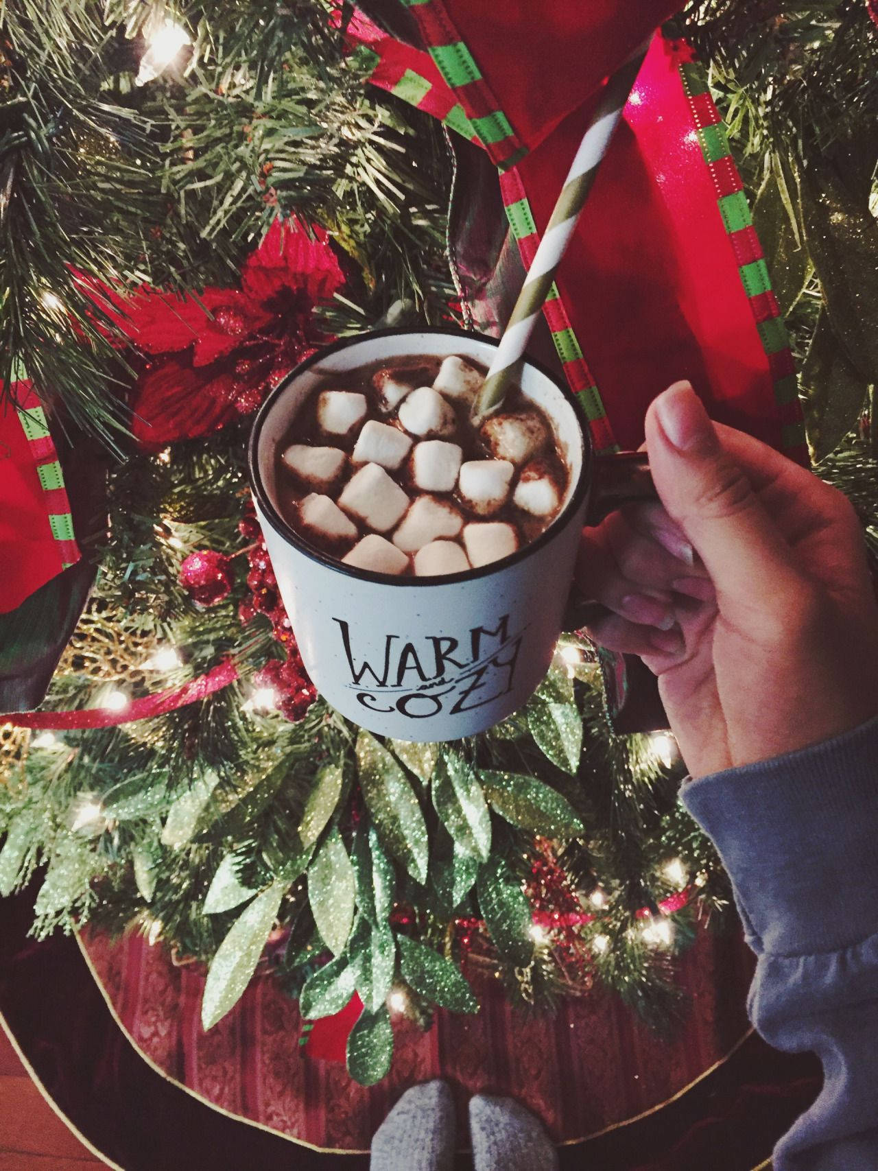 Download Christmas PFP Hot Chocolate Wallpaper