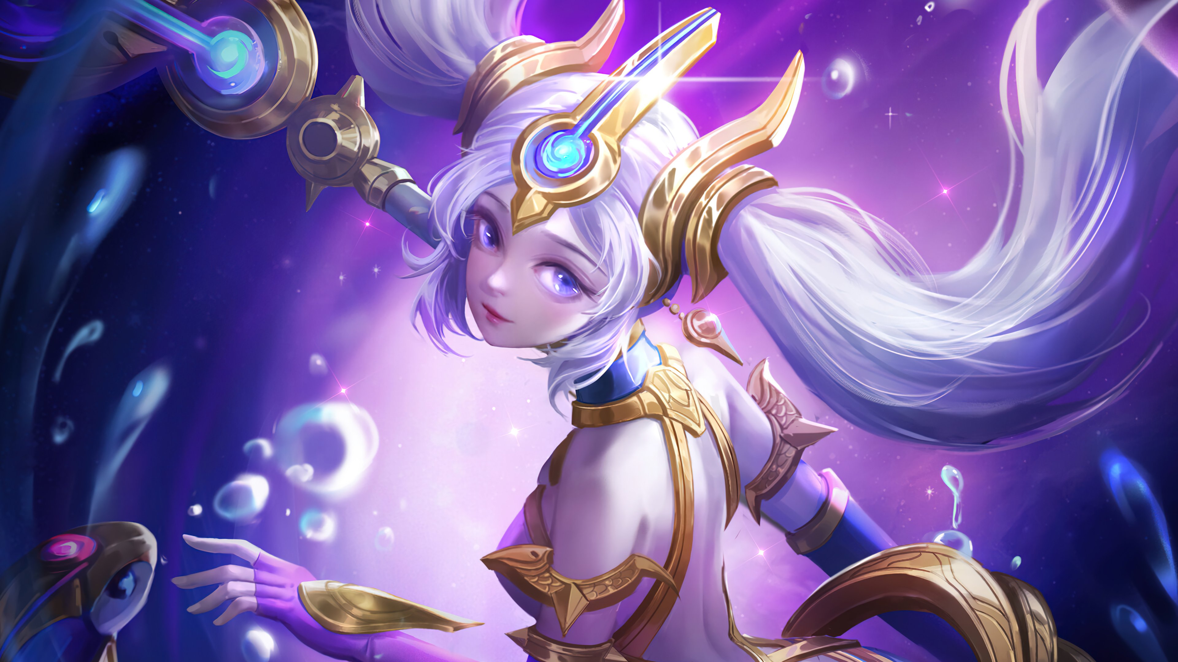 Nami Cosmic Destiny League of Legends Wallpaper 4k for Desktop