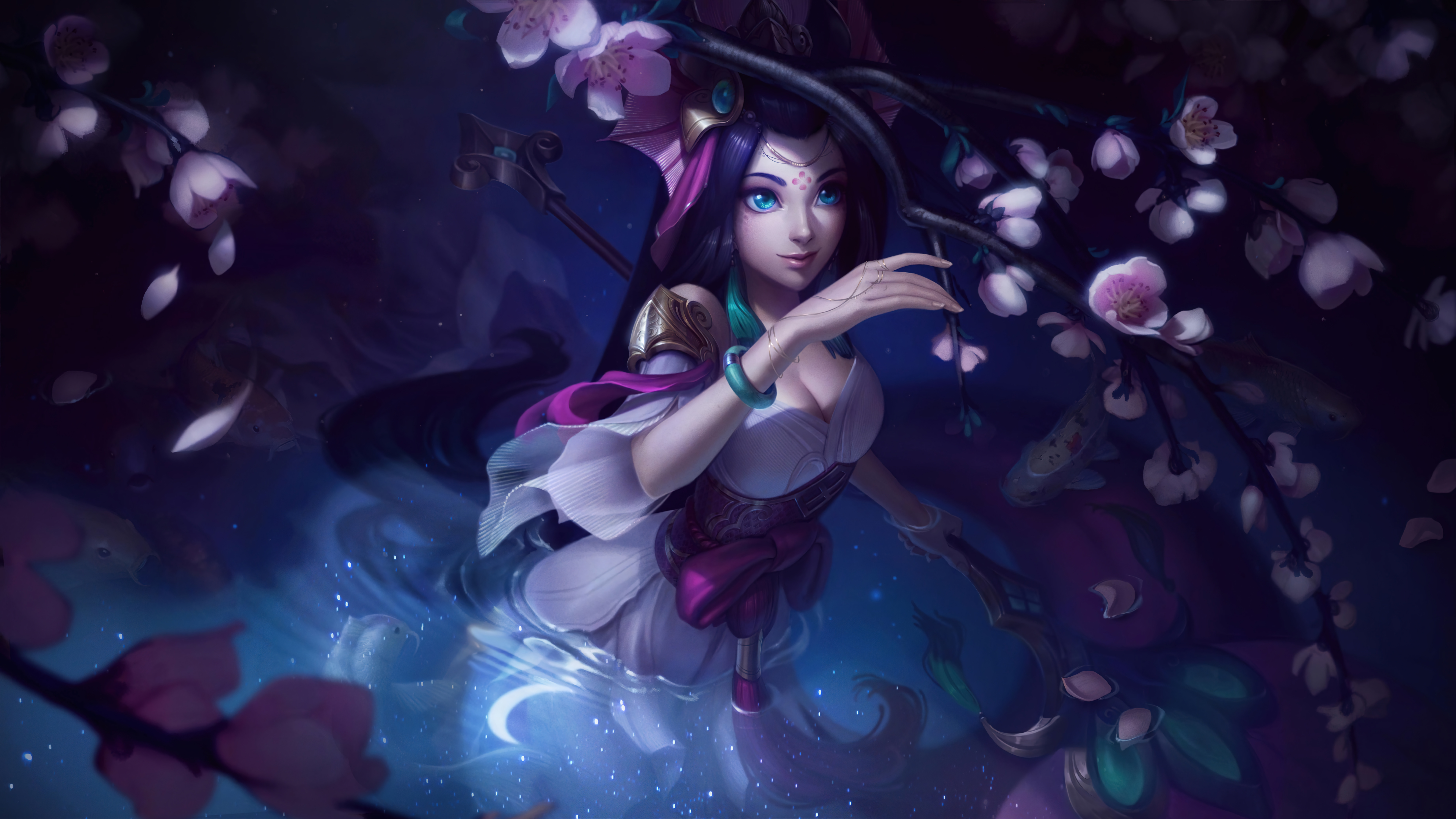 Splendid Staff Nami LoL (Wild Rift) Wallpaper 8K 4K PC Desktop e