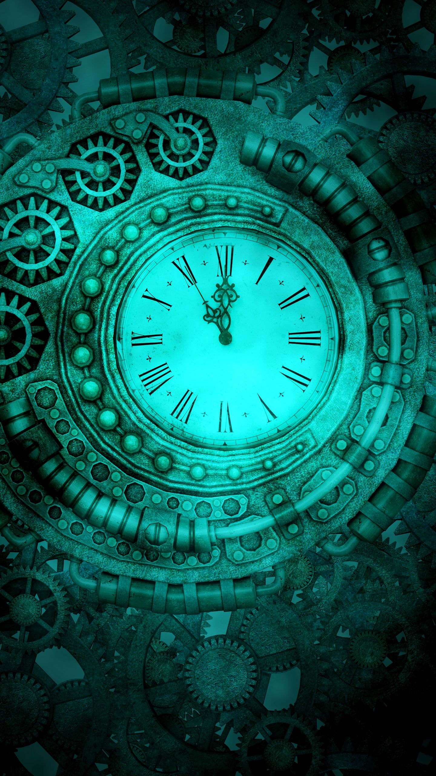 Download wallpaper 1440x2560 watches, gears, steampunk, mechanism qhd samsung galaxy s6, s7, edge, note, lg g4 HD background