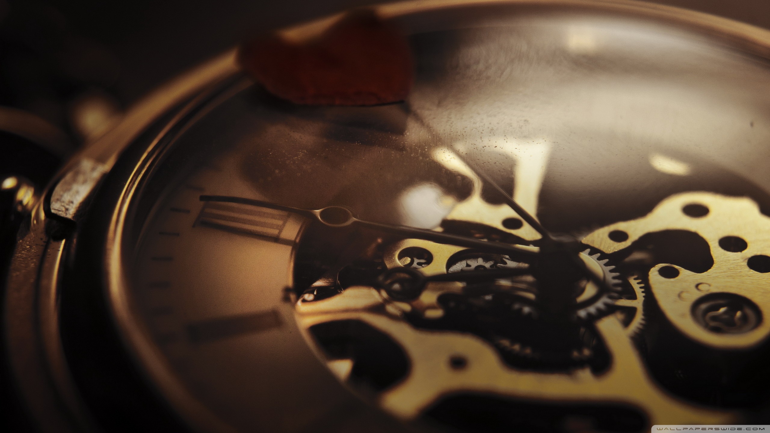 Clock Mechanism 4K UHD Wallpaper for UltraHD Desktop and TV, Smartphone and Tablet Devices