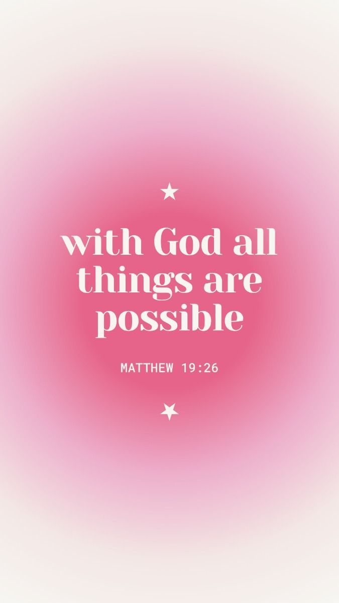 With God All Things Are Possible Wallpaper. Christian Wallpaper. Bible Verse Wallpaper