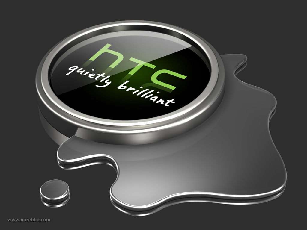 Conceptual illustrations featuring the HTC logo