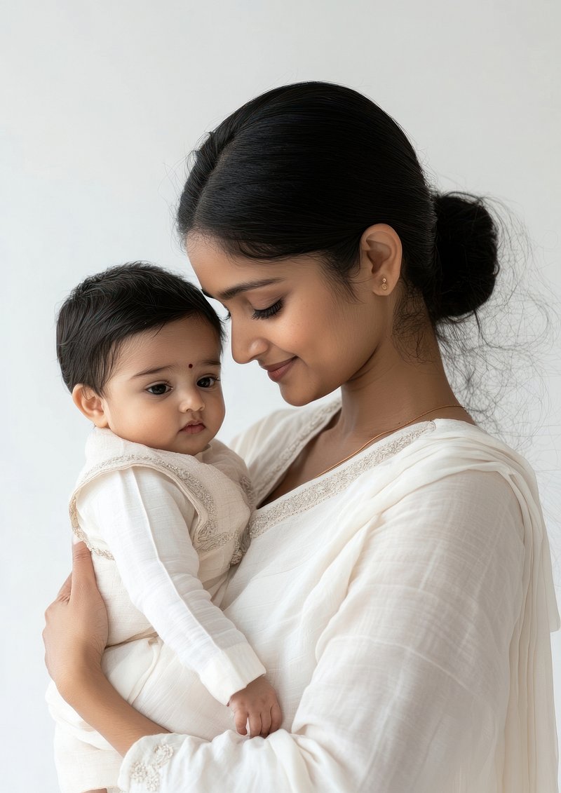Child Indian Mother Image Wallpaper