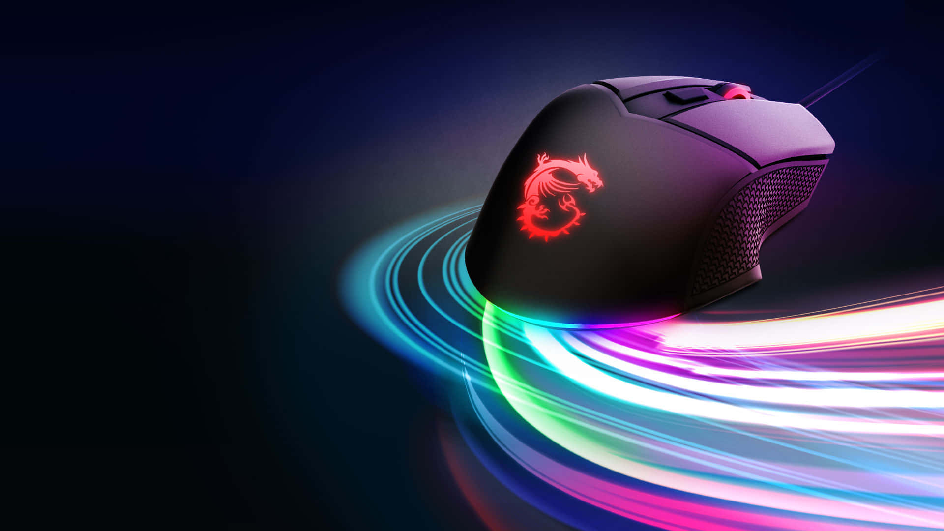 Download Sleek Gaming Mouse with RGB Lighting Wallpaper
