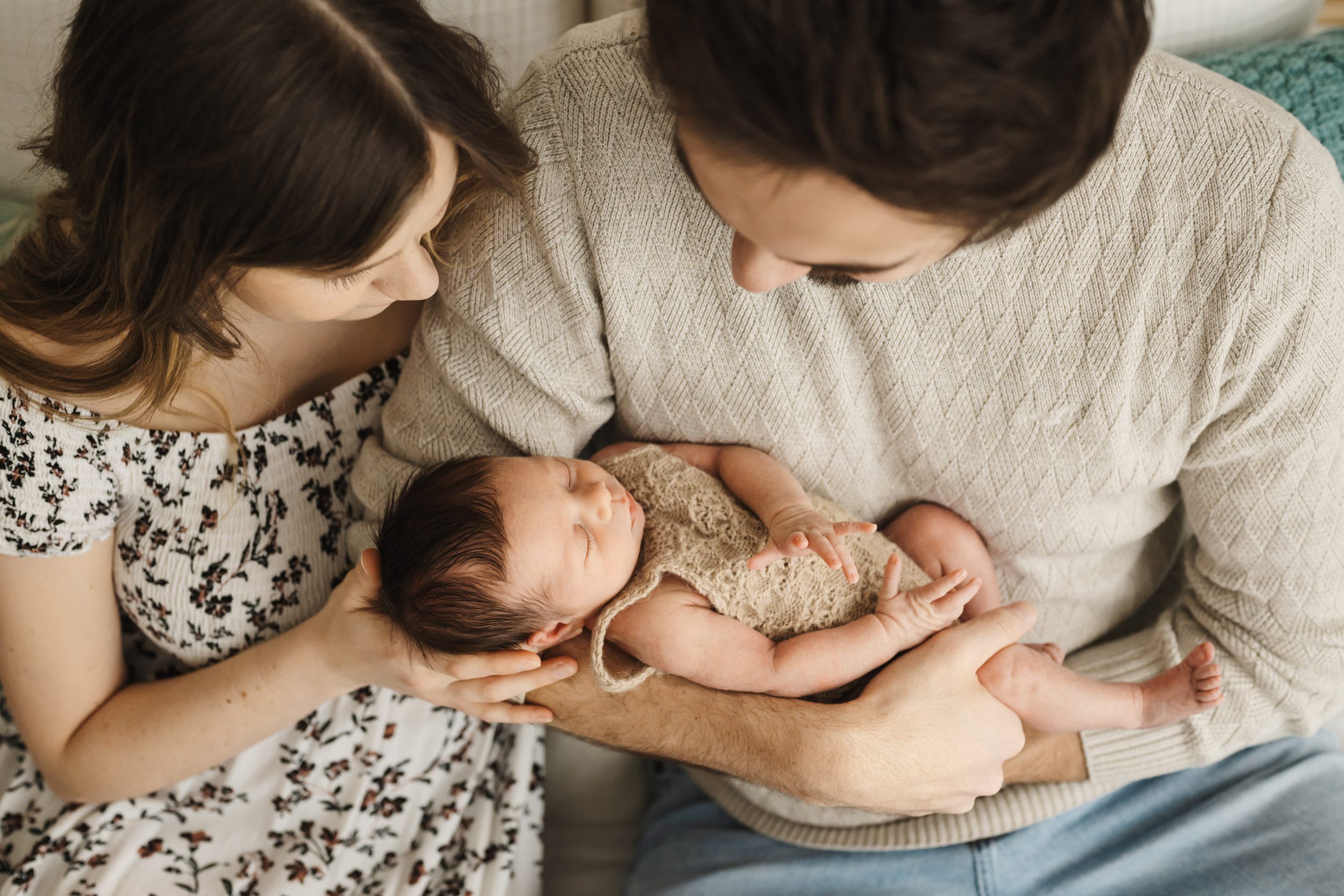 Newborn Photo with Parents & Baby