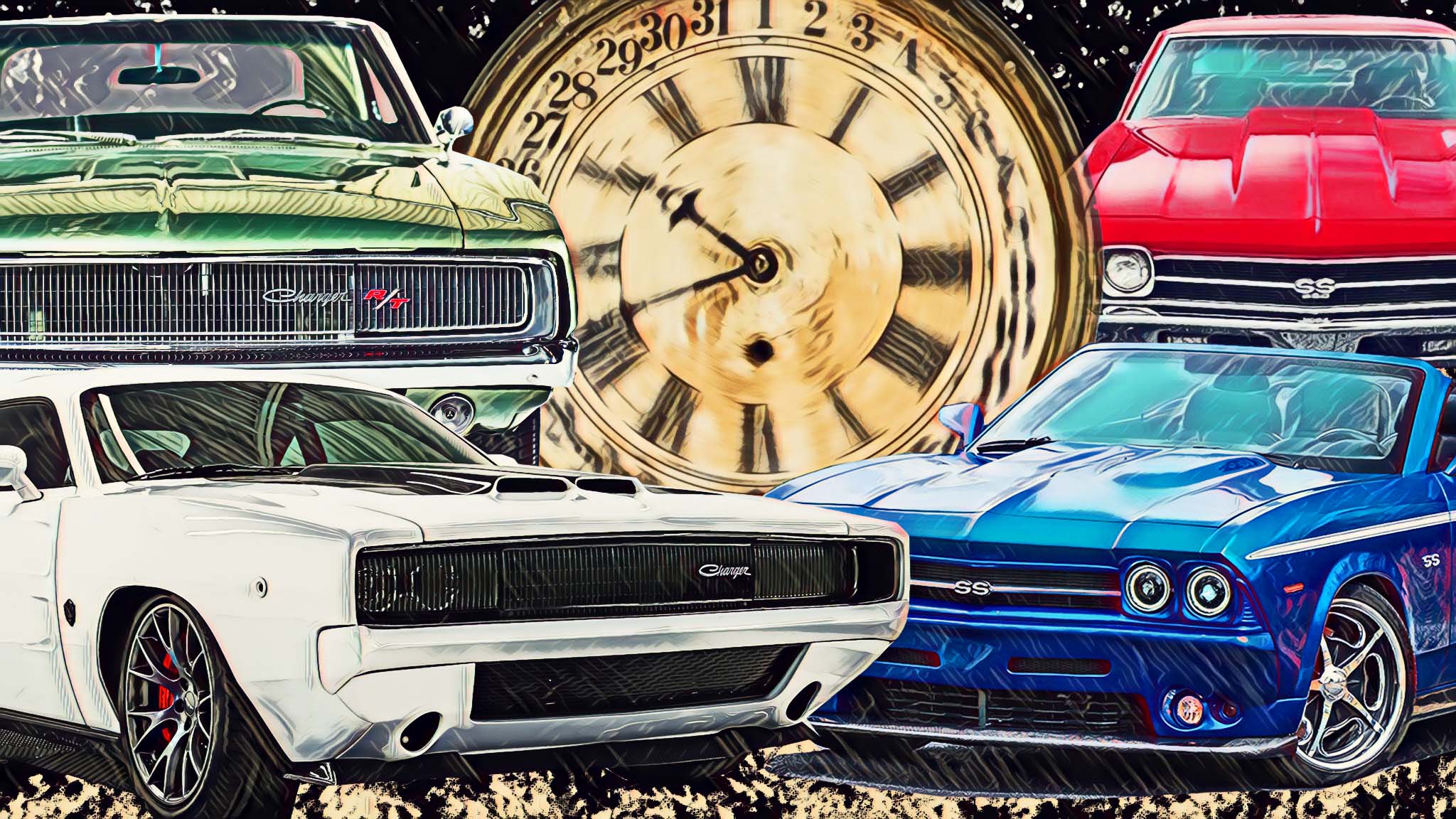 Retromod Car Design: Camaro and Challenger Examples From Mecum Auctions