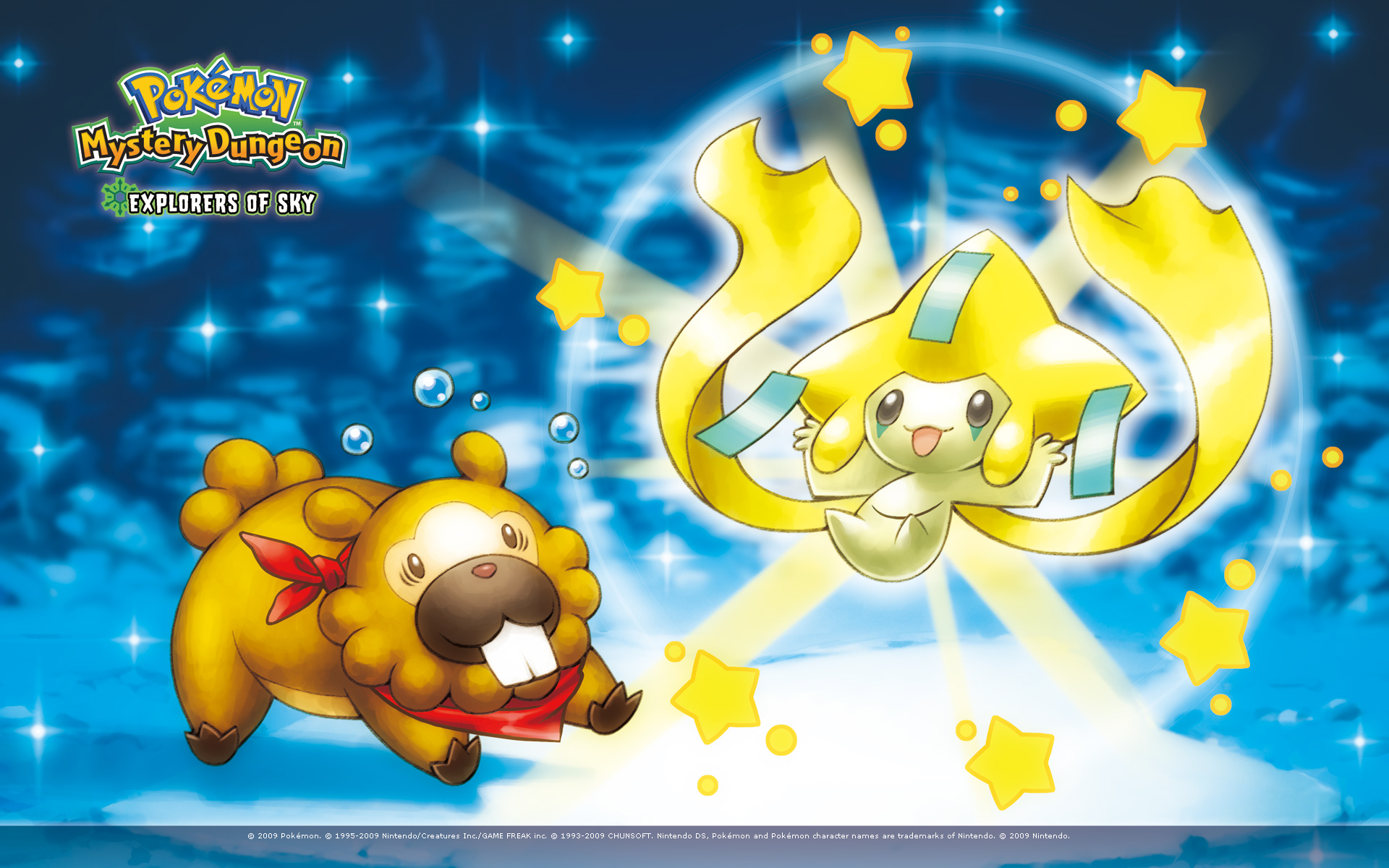 Bidoof and Jirachiémon Mystery Dungeon: Explorers of Sky Pokemon Forums