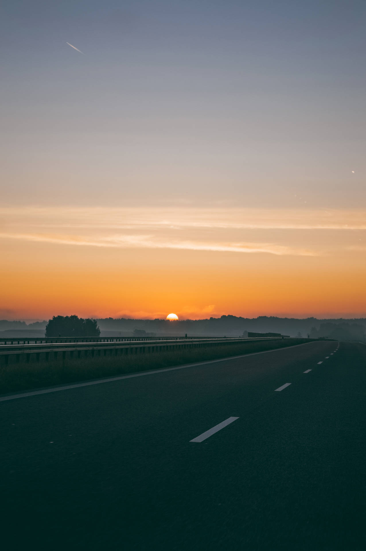 Download Road With Sky View Wallpaper