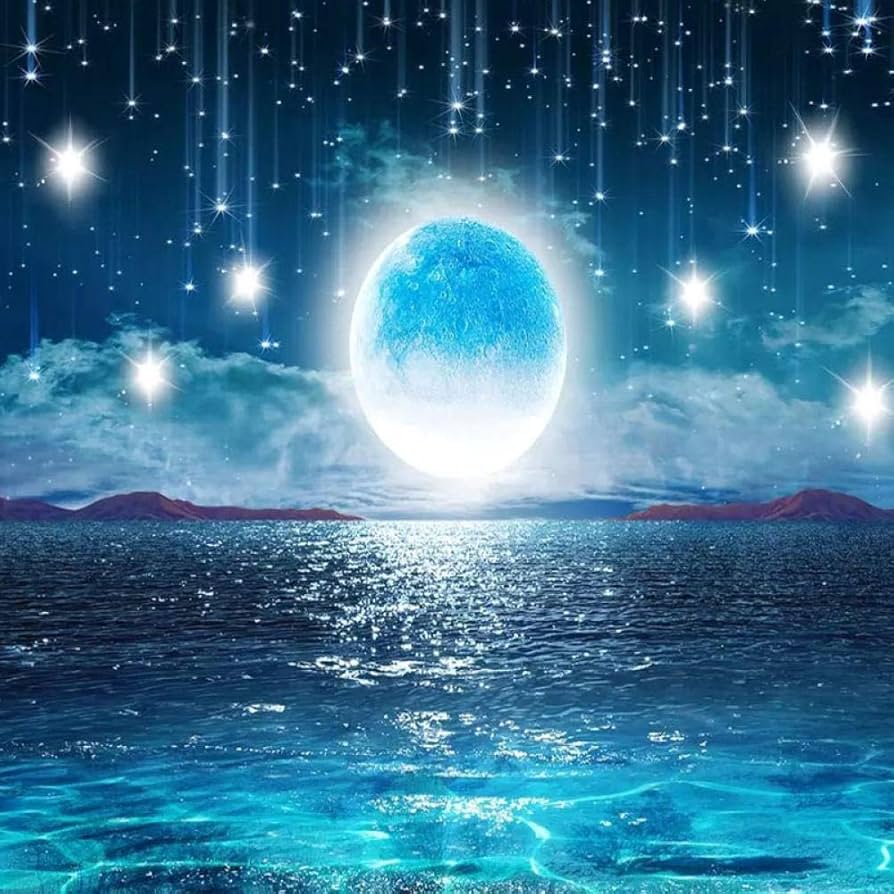 Custom Photo Wallpaper Beautiful Night Starry Sky Moon Light Wall Cloth Living Room TV Background 3D Wall Wallpaper Home Decor 400 * 280cm