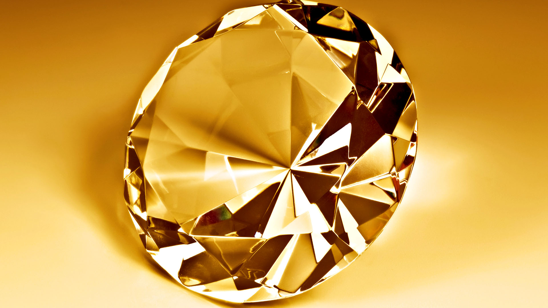 3D Diamond Gold Wallpaper HD / Desktop and Mobile Background