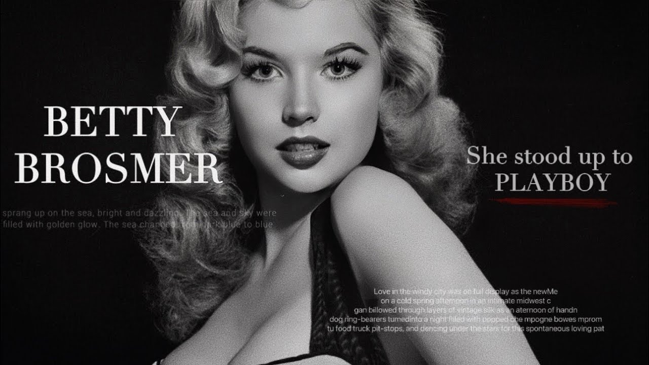 Betty Brosmer pinup star who stood up to pIayboy!
