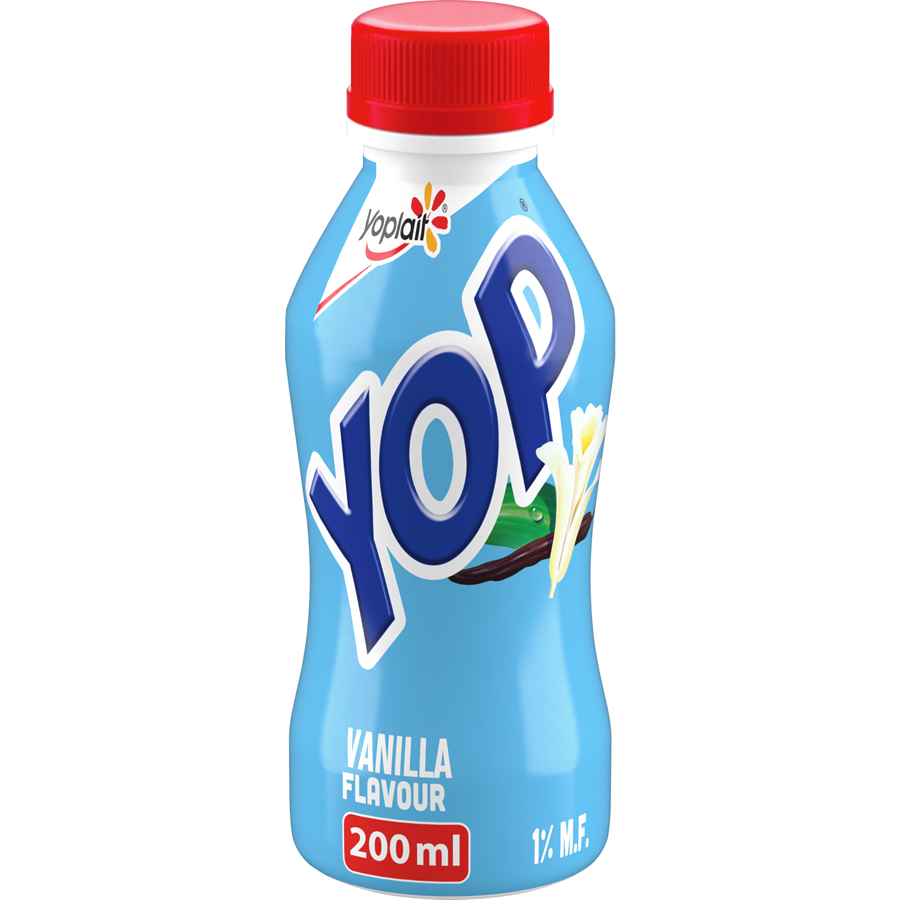 Yoplait Yop 1% Drinkable Yogurt, Vanilla, Yogurt Drink