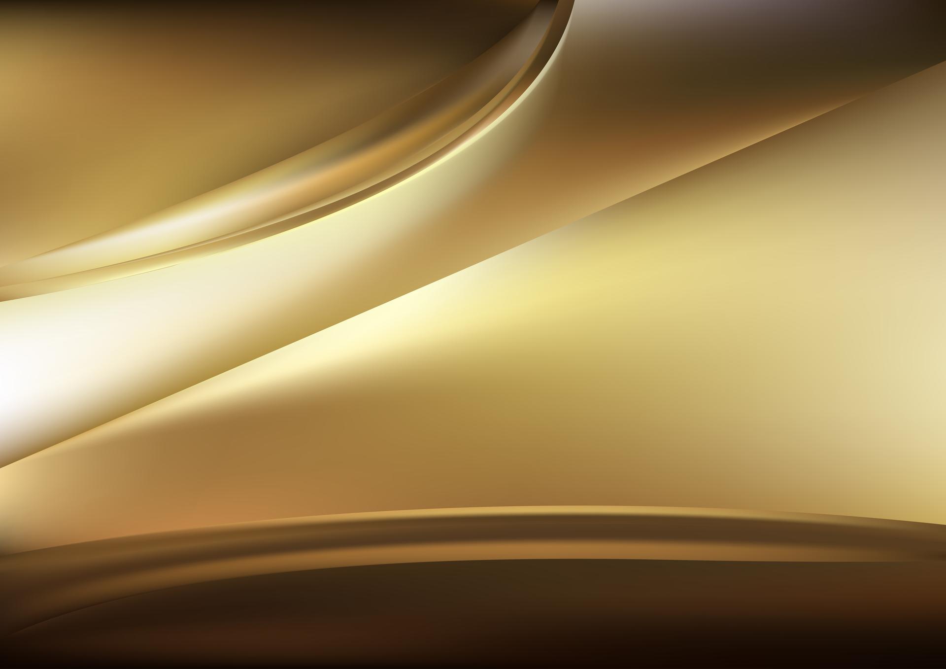 Abstract Gold Wave Background